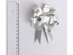 Бант-шар № 1,8 "Классика", цвет серебро