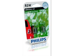 Лампа накаливания Philips 12V R5W Long Life EcoVision 2 шт.