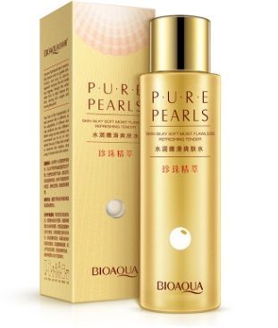 BIOAQUA Увлажняющий тонер для лица с эссенцией жемчуга PURE PEARLS, 120 мл. 794563