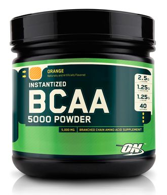 (Optimum Nutrition) BCAA 5000 Powder - (380 гр) - (апельсин)