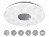 Управляемый светодиодный светильник a-play 60W RGB R-530-SHINY-220V-IP20 (муз.колонка + пульт)