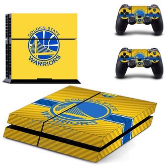 Виниловые наклейки для PS4 и джойстиков (Golden State Warriors)