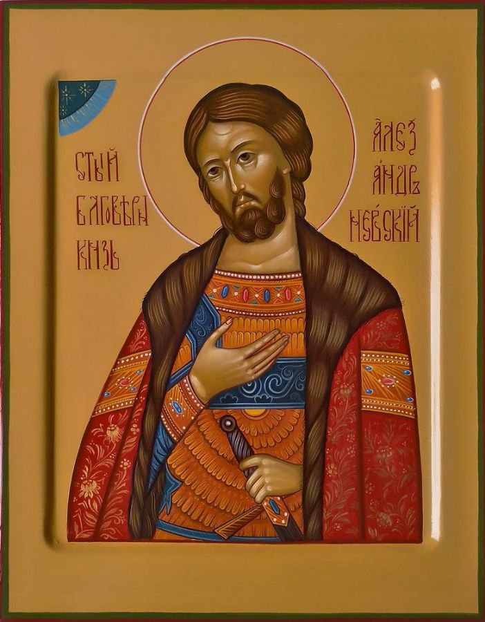 Образ Святого великого князя Александра Невского.  Формат иконы: 22х28см.