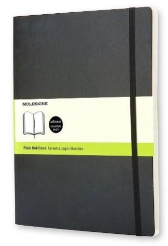 Записная книжка &quot;Classic Soft&quot; (нелинованная), ХLarge, черная