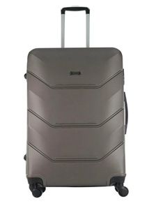 Пластиковый чемодан Freedom коричневый размер L