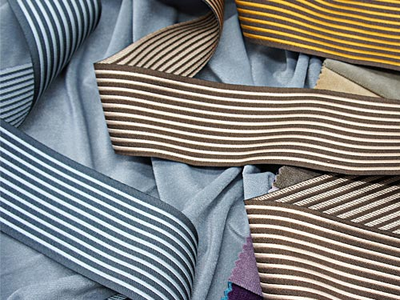 Арт. 70041, серия Elegante. Полосатая жаккардовая тесьма-бордюр