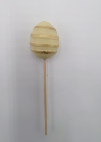 Фигурка из шоколада белого «Яйцо» на палочке, в ассортименте  1 шт