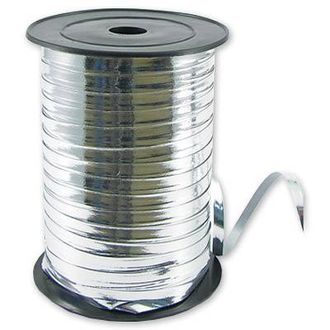 Лента на бобине,  металлизированная серебро для цветов,  ширина 5 мм, длина 230 м