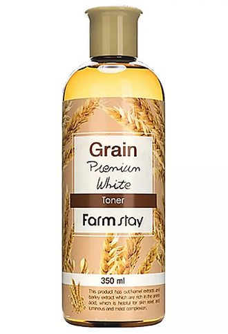 Farmstay Тонер с экстрактом ростков пшеницы Grain Premium White. 350 мл. 800178