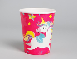 Стакан бумажный «Единорог-малыш», 250 мл, 10 шт