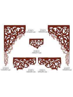 Сложный ажурный ламбрекен на основе бандо, готовый к применению. Много цветов