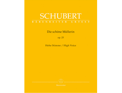 Schubert, Franz Die schöne Müllerin op.25 D795 für Gesang (hoch) und Klavier praktische Ausgabe