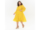 Романтичное нарядное платье из  шифона &quot;АВГУСТА&quot; Арт. 2724512 (Цвет  желтый) Размеры 50-76