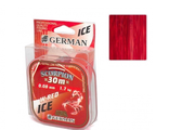 Леска зиимняя German Ice Scorpion &quot;W-Red&quot; 30 м / 0,08 мм