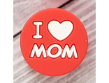 I love mom - красный
