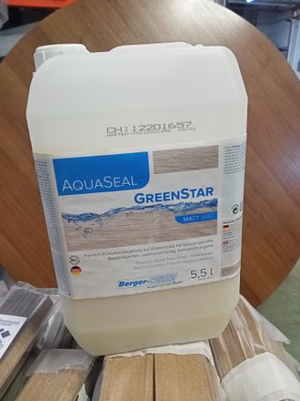 Двухкомпонентный полиуретановый лак на водной основе &quot;Berger Aqua-Seal GreenStar&quot;
