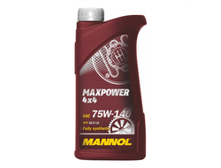 Масло трансмиссионное MANNOL 4*4 Maxpower SAE 75W-140 GL-5, 1 л. синтетическое