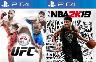 UFC + NBA 2K19 (цифр версия PS4) 1-2 игрока