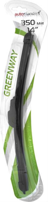 Щетка стеклоочистителя бескаркасная "Green Way" 14", 350 мм, AUTOSTANDART Щетка стеклоочистителя бескаркасная "Green Way" 14", 350 мм, AUTOSTANDART