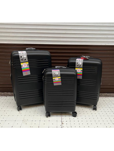 Комплект из 3х чемоданов Impreza Road Полипропилен S,M,L Черный