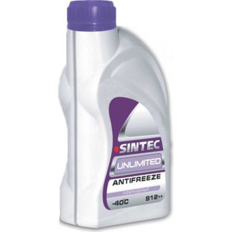 Антифриз Sintec Unlimited -40 C G12++  красно-фиолетовый 1 л.