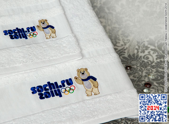 Полотенца с символикой Sochi-2014 (банные и пляжные)
