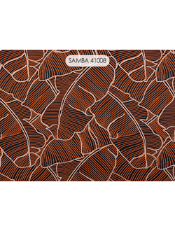 Samba, вискозная портьера с тропической темой узора