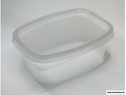 Одноразовый пластиковый пищевой контейнер с крышкой 500 мл / 1 шт