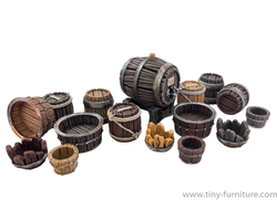 Wooden barrels v.2 (PAINTED)