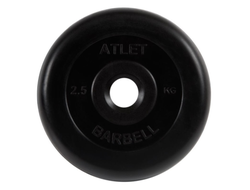 Диск обрезиненный Barbell Atlet, d=31мм, вес 2,5 кг