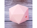 Икосаэдр 17мм - розовый кварц