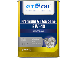 МАСЛО МОТОРНОЕ GT OIL PREMIUM GT GASOLINE 5W-40 4л