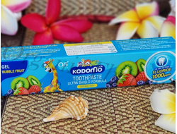 "Kodomo" - детская зубная паста (mix fruits) с 6 месяцев + игрушка 45 гр
