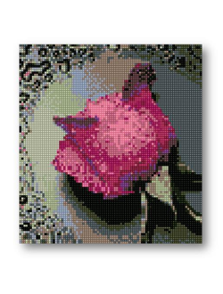 Алмазная мозаика Anya Лиловая роза-24х22см.
