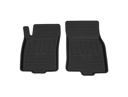 Коврик салонный резиновый (черный) для Nissan X-Trail (15-Н.В.) (передний ряд сидений) (Борт 4см)