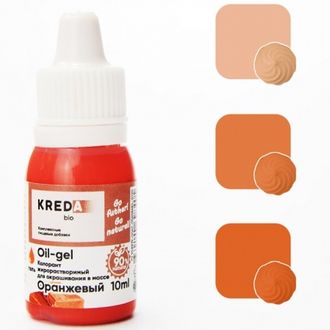 Краситель Жирорастворимый Kreda, Oil-gel 10 г, Оранжевый