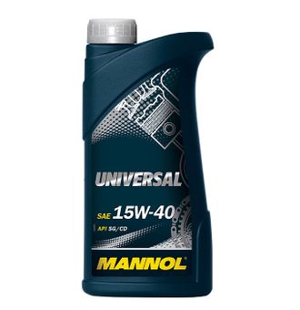 08039 Масло моторное Mannol Universal SAE 15W40 минеральное 1 л.