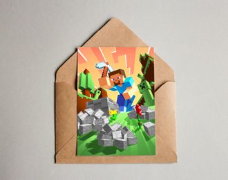 Открытка Minecraft №2