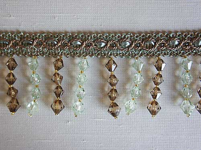 Арт. 535553. Тесьма со стеклярусными подвесками для декорирования портьер и домашнего текстиля