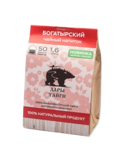 Сбор травяной "Дары Тайги" "Богатырский", фильтр-пакеты, 50 шт. х 1,6 гр.