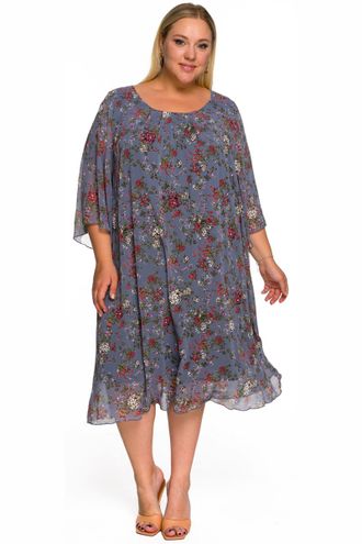 Женская одежда - Вечернее, нарядное платье Арт. 2218815 (цвет графит) Размеры 50-78