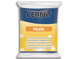 полимерная глина Cernit  Pearl, цвет-blue 200 (синий перламутр), вес-56 грамм