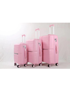 Комплект из 3х чемоданов Treepzon Evo Полипропелен S,M,L розовый
