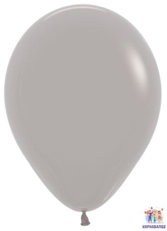 Серый 30 см ( шар +обработка + гелий + лента )
