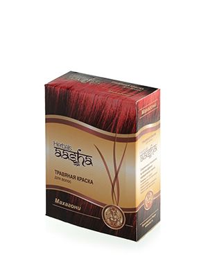 Травяная краска для волос Aasha Herbals «Махагони», 60 гр