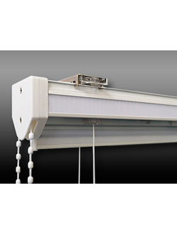 Двойные римские шторы. Специальный подъемный механизм