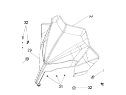 Ветровое стекло оригинал BRP 517305098/ 517305097 для BRP LYNX/Ski-Doo (Windshield)