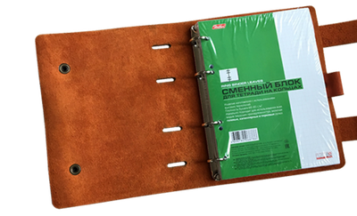 Тетрадь А5 на кольцах с прорезями