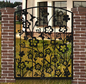 Декоративное ограждение из листа металла - 008 - "FLOWERS". Цена:6328 руб. за м2 Декоративное ограждение из листа металла - 008 - "FLOWERS". Цена:6328 руб. за м2