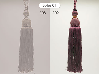 Lotus 01, серия Delisious Decor, 48 см. Кисти для штор оптом со склада